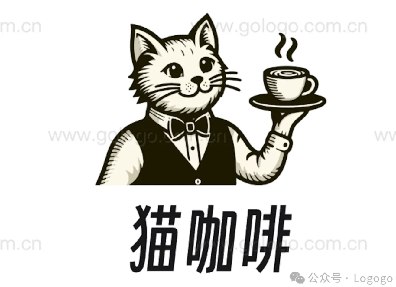 猫咖啡logo案例